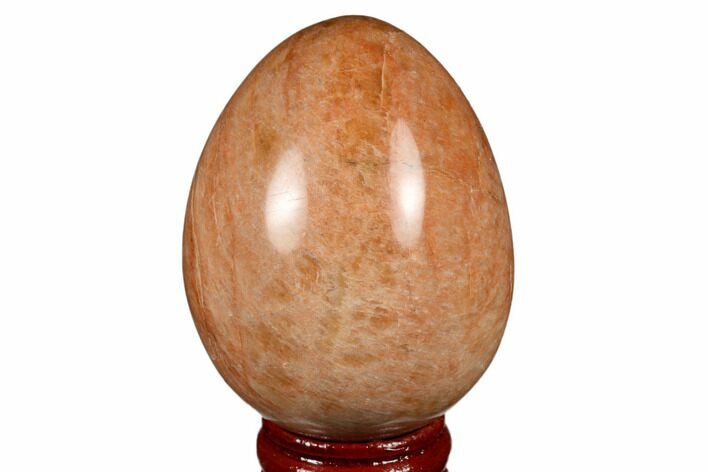 Polished Peach Moonstone Egg - Madagascar #182402